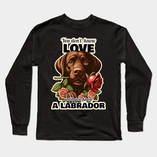 Labrador Valentine's day Long Sleeve T-Shirt by k9-tee